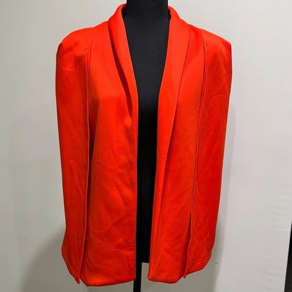 🔵 Women's Red Cape Blazer Size S/M
